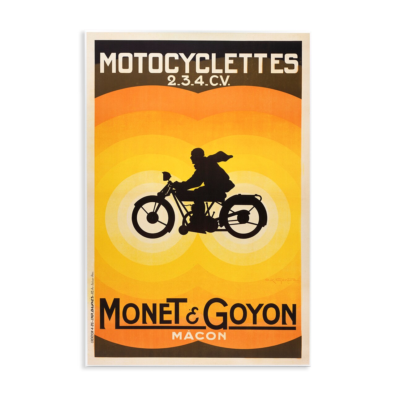 Stupell Industries Vintage Motorcycle Advertisement Wall Plaque Design by Marcus Jules